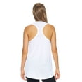 thumbnail image 3 of Expert Brand USA-Made Women's Siro Casual V-Neck Tunic Tank Top, White, Medium, 3 of 5