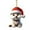 B, variant on KCEHTA Dog Christmas Ornaments, Dog Ornaments for Christmas Tree, Personalized Cute Flat Acrylic Dog Christmas Decor with Santa Hat Christmas Party Decorations Dog Lovers Gifts