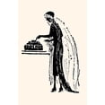 thumbnail image 1 of Bride cuts her wedding cake-Fine Art Canvas Print (20" x 30"), 1 of 1