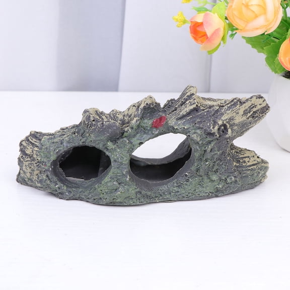 MLINS Sinking Hole Aquarium Background Sticker Fish Tank Rocks Decorations Ornament