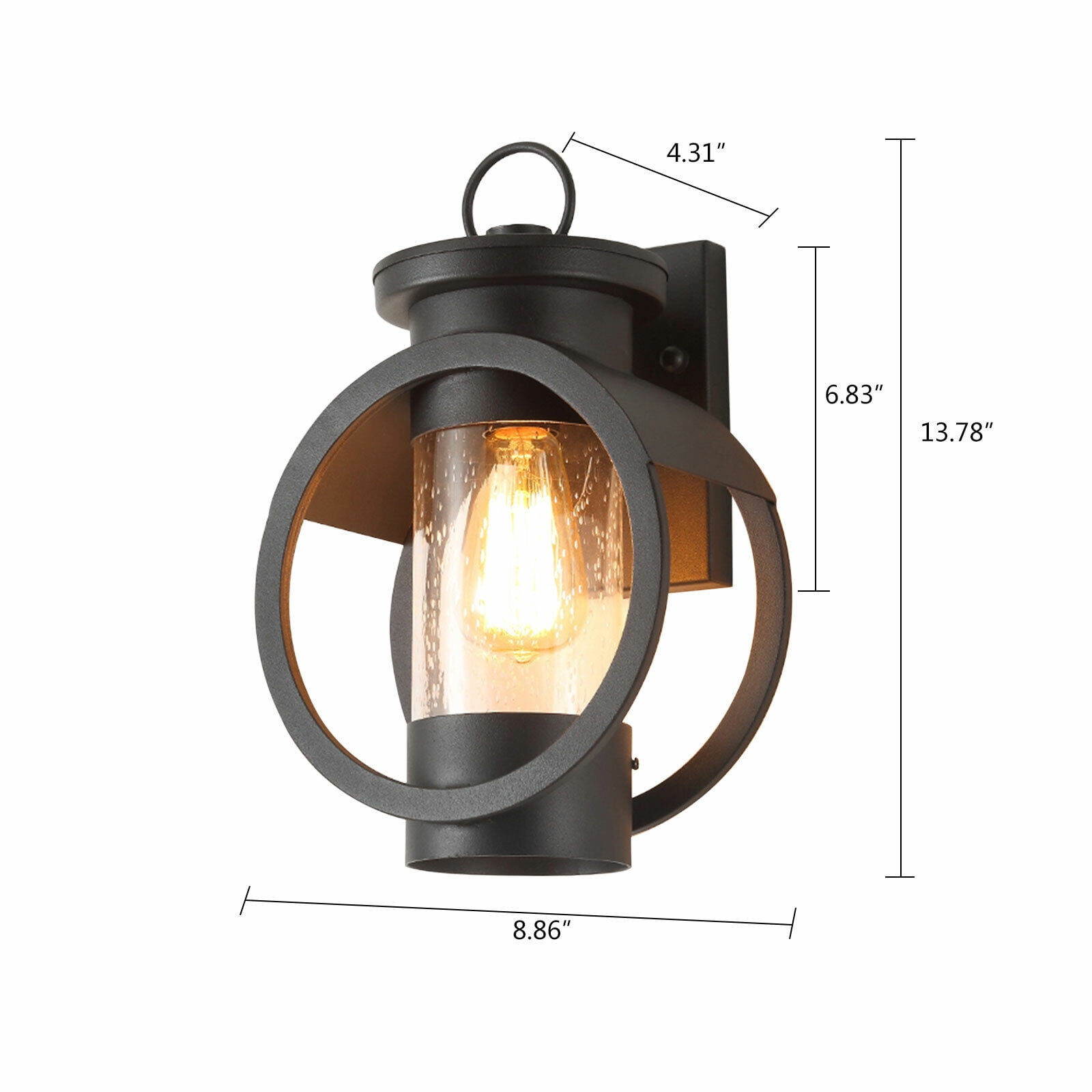 Black Modern Wall Light Porch Lamp Outdoor Lamp Home Sconce Lighting Fixture