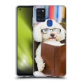 thumbnail image 1 of Head Case Designs Funny Animals Reader Dog with Glasses Soft Gel Case Compatible with Samsung Galaxy A21s (2020), 1 of 7