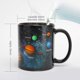 thumbnail image 2 of Tazas de efecto térmico Taza de café que cambia de color Taza para beber Regalos 330ml Cielo estrellado (Sistema solar) Ormromra LKX-0641, 2 of 4