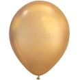 thumbnail image 2 of 7 inch Qualatex Chrome - Gold Latex Balloons (100 Pack) - Party Supplies Decorations, 2 of 2