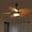 Brown, variant on YIOSI 52 Inch Tropical Palm Leaf Ceiling Fan with LED Lights, Remote Control & App Operable, Reversible Quiet DC Motor, Dimmable, Indoor/Outdoor Ceiling Fans for Patios, Porches, Living Room, Brown