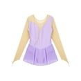 thumbnail image 3 of iiniim Girls Kids Shiny Diamonds Long Sleeve Mesh Figure Ice Skating Dancewear, 3 of 7