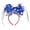 D, variant on 4th of July Headbands Patriotic Head Boppers, Red White Blue Sequin Independence Day Hairband, Memorial Day Hair Patriotic Themed Party Headwear for Women Men Kids