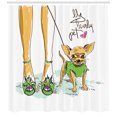 thumbnail image 3 of Ambesonne Chihuahua Shower Curtain, My Pet Lettering, 69"Wx70"L, Multicolor, 3 of 3