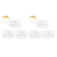 thumbnail image 2 of Bewildely Induction Night Light Sensor Lamp Eye Closet Cupboard Protection Tool Lighting Corridor Bedside for Home Living Room Blanco cálido 3 piezas 2piezas, 2 of 6