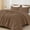 Mocha, variant on PHF 3-Piece Waffle Weave Comforter Set Queen Size, Lightweight Comfy Bedding Set for All Season, Ultra Soft Textured 1 Comforter with 2 Pillow Shams, Linen