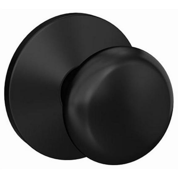 Schlage Fc172-Ply-Kin Custom Plymouth Non-Turning Two-Sided Dummy Door Knob Set - Black