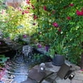 thumbnail image 3 of YOSADIER Solar Powered Fountain Resin Black For Outdoor Enthusiasts In Gardens 1Set, 3 of 5