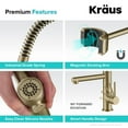 thumbnail image 3 of Kraus KPF-1603BG Pro 2-Function Commercial Style Pre-Rinse Kitchen Faucet with Pull-Down Spring Spout & Pot Filler, 3 of 9
