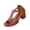 Brown_022, variant on Platform Wedge Sandals for Women, Casual Slip on Chunky Block Heels Sandals, 2026 Summer Open Toe Hollow Low Heel Dress Sandal Blue 6.5（EU-37）
