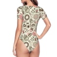 thumbnail image 4 of Naloa Squirrel In The Forest Women's Short-Sleeved Onesie, One-Piece Swimsuit for Parties, dates, clubs - X-Large, 4 of 9
