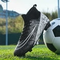 thumbnail image 5 of Men Kids Fashion Soccer Shoes Cleats Team Sports Training TF/FG Turf Lightweight Breathable Anti-slip Football Shoes Outdoor Big Size, 5 of 10
