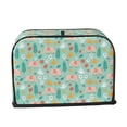 thumbnail image 2 of Sikiie Elephant and Flowers Toaster Covers 2 Slice Dustproof Toaster Cover Bread Machine Cover, Dustproof Cover - 11.4" x 7.5" x 7.9", 2 of 7