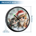 thumbnail image 3 of Voice Activated Clock with Glow Light 12 Inch Large Silent Wall Clock Battery Operated for Home Decor Christmas Cute Cat, 3 of 8