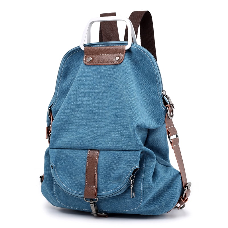 Canvas Multi-Functional Shoulder Bag with Adjustable Strap and Grab Handle