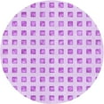 thumbnail image 1 of Ahgly Company Machine Washable Indoor Round Transitional Heliotrope Purple Area Rugs, 5' Round, 1 of 7