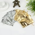thumbnail image 6 of 30pcs 7x9cm 9x12cm 10x15cm Metallic Foil Jewelry Packing silver/Gold Color drawstring Velvet bag,Wedding Gift Candy Bags&Pouches Gold 7x9cm, 6 of 6