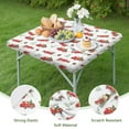 thumbnail image 4 of Red Christmas Truck Pattern Square Fitted Tablecloth with Elastic Edge,Square Table Cover,Washable Elastic Table Cover for Home Kitchen Party Decor 34"x34", 4 of 6