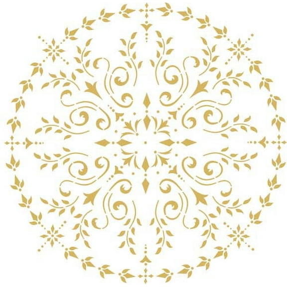 Ceiling Medallion Wall Stencil SKU #417 by Designer Stencils
