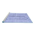 thumbnail image 2 of Ahgly Company Machine Washable Indoor Rectangle Solid Blue Modern Area Rugs, 7' x 10', 2 of 4