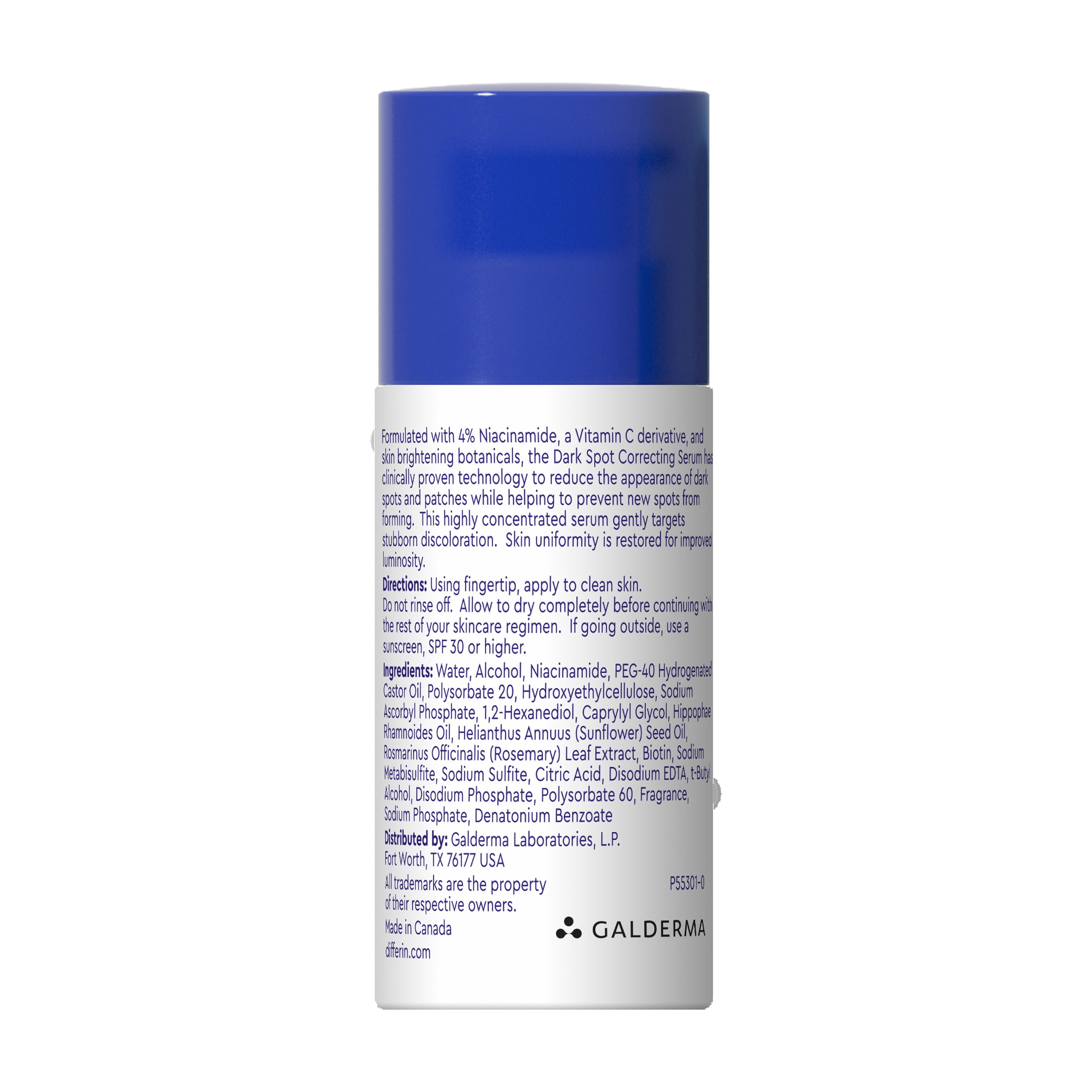 Differin Dark Spot Correcting Serum with 4% Niacinamide, for Dark Spots & Post Acne Marks, 1 oz