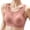 Pink, variant on Plus Size Jelly Bras for Women Seamless Lace Tank Bras No Underwire Wide Straps Daily Sleep Bra