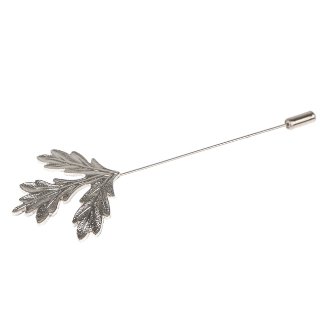 Broche de arce perfecl Para Hombre Ramillete de Solapa Palo Pin Plata