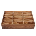 thumbnail image 1 of SOPOTUTU Classroom Cell Phone Holder Wooden Desktop Storage Box Light Brown for Office 1Set, 1 of 8
