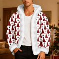 thumbnail image 2 of KHONTS Christmas Graphic Printed Costume for Men Furry Costume Xmas Oversized Cosplay Fleece Lined Outfits White L, 2 of 5
