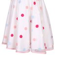 thumbnail image 6 of Little Girls Pink Polka Dot Pleated Waist Dress 7, 6 of 6