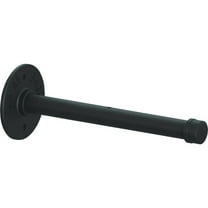 Knape & Vogt Birmingham 10 In. Black Straight Pipe Shelf Bracket RP-201BRST-10BK