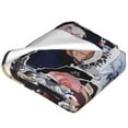 thumbnail image 3 of Trafalgar Law Anime Blanket Seaman Outdoor Beach Straw Hat Blanket Thief Dormitory Air Conditioning Blanket, 3 of 8