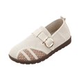 thumbnail image 3 of YOUYEDIAN Loafers for Women Fashion Belt Design Breathable Comfy Versatile Soft Flats Casual Slip On Platform Walking Shoes, 3 of 5