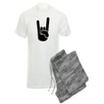 thumbnail image 1 of CafePress - Rock Metal Hand - Men's Light Pajamas, 1 of 1