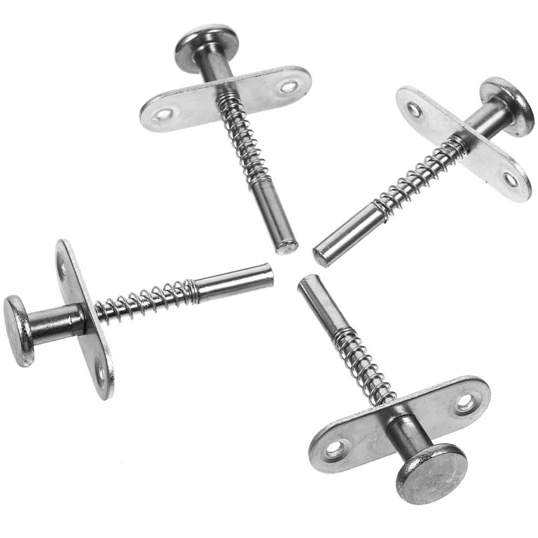 8 Pcs 304 Stainless Steel Spring Plunger Pins With Pull Ring - Spring Loaded Latch & Locking Pins