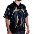 thumbnail image 2 of Constellation Men's Casual Short Sleeve Button Down Shirts - Printed Summer Beach Tops for Men and Women, 2 of 6
