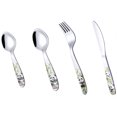 thumbnail image 1 of Cubiertos Para Niños, Vajilla De Acero Inoxidable Para Niños, Tenedor Para El Hogar, Juego De Cubiertos Para Niños Suaves Para La Cena En El Hogar En Interiores 4 Piezas Speravity HA014239-00, 1 of 6
