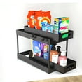 thumbnail image 2 of Pull Out Under Sink Cabinet Organizer, 2-Tier Sliding Storage Drawer Basket Organizer for Kitchen Bathroom with Hooks, 2 of 9