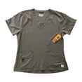 thumbnail image 1 of Carhartt Haut Uni à Col en V Robuste Flex pour Femmes avec Poche et Anneau en D (M03), 1 of 20