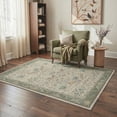 thumbnail image 3 of KUETH 8'x10' Vintage Floral Area Rugs for Living Room, Non Slip Machine Washable Forest Bird Rug, Low Pile Print Rug for Bedroom Dining Room Home Office, 3 of 5