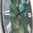 thumbnail image 2 of Designart 'Fresh leaves I' Farmhouse wall clock, 2 of 4