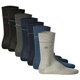 thumbnail image 1 of TOM TAILOR Calcetines de hombre, paquete de 7 - 7-Days Box, caja de regalo, rayas, estampado pequeño Negro/Gris/Azul 39-42, 1 of 7