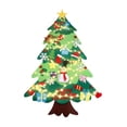 thumbnail image 2 of Montessori Felt Christmas Tree - Kids Interactive Christmas Decor with Felt Ornaments, 10ft(3m) Lights, DIY Non-Woven Felt Tree for , Holiday Activity, 2 of 7