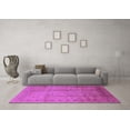 thumbnail image 3 of Ahgly Company Indoor Square Oriental Purple Industrial Area Rugs, 7' Square, 3 of 4