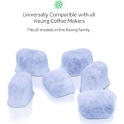 6 Water Filters for Keurig K-Mini, K-Slim, K-Duo, K-Supreme, K-Classic, K-Elite, K-Select, K-Cafe, K-Compact, K-Express - Universal Fit Replacement Water Filter for Keurig Coffee Makers