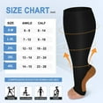 thumbnail image 4 of 3 Pairs Open Toe Compression Socks for Women & Men Circulation 15-20 mmHg - Better Blood Flow, Swelling , Best Support for Medical, Running, Nursing, 4 of 9